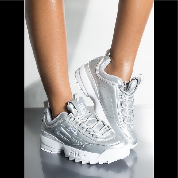 fila disruptor ii silver